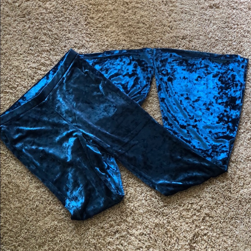 Funky Blue Flare Pants